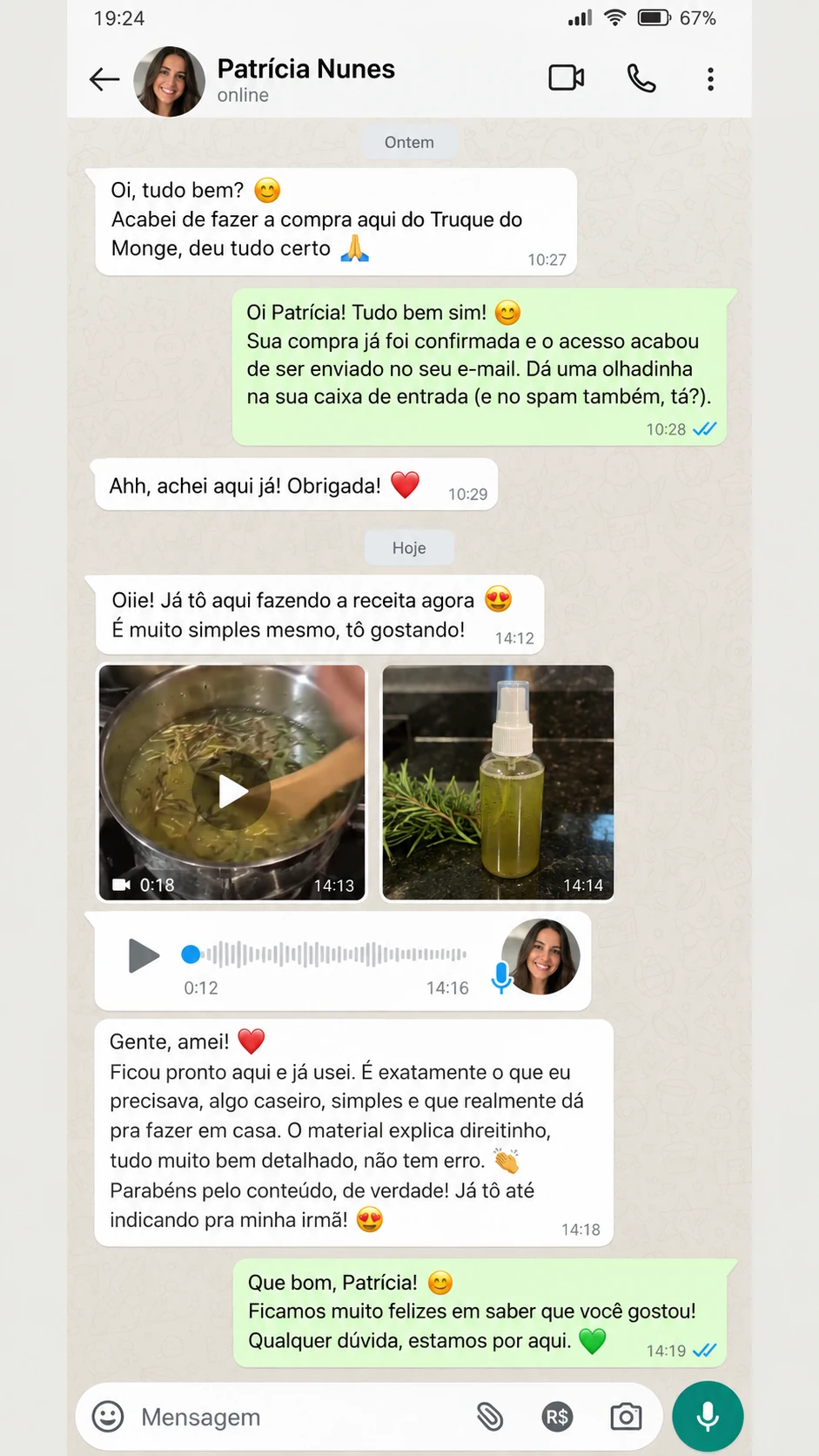 Captura do quarto depoimento