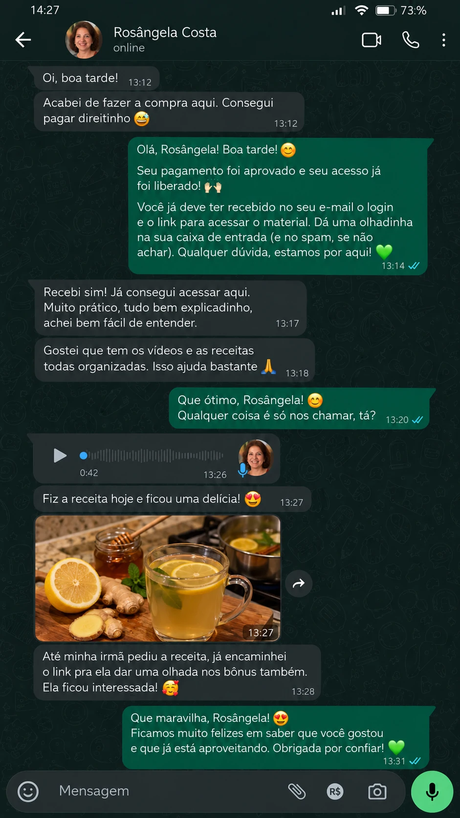 Captura do quinto depoimento